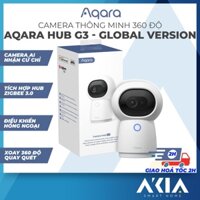 Camera Aqara G3 Quốc Tế - Tích hợp Điều khiển hồng ngoại, Quay 360, độ nét 2K, Nhận diện cử chỉ, tương thích HomeKit