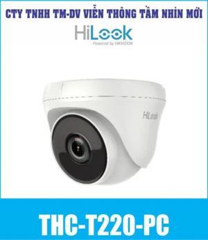 Camera bán cầu TVI HiLook THC-T220-PC - 2MP