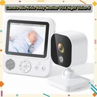 Camera Báo Khóc Baby Monitor VOX Night Vision II New Màn Hình IPS 2.8 inch , Đàm Thoại 2 Chiều