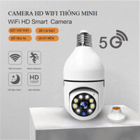 [camera bóng đèn] Camera không dây wifi kiêm bóng đèn xoay 360 độ, góc nhìn cực rộng quan sát đêm - vkien92