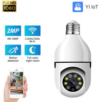 Camera Bóng Đèn HD 1080P Xoay 360 Độ  Báo Động Chống Trộm Ban Đêm Có Màu BH 12T BẢO HÀNH 12 THÁNG