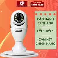 Camera bóng đèn Yoosee 8L-5.0MP, xoay 360 độ, giám sát toàn cảnh, đàm thoại 2 chiều, bảo hành 12 tháng