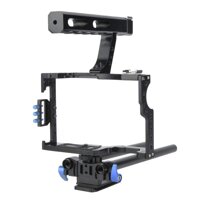 Camera Cage,Portable Aluminum Camera Cage Rig Stabilizer Top Handle Grip Accessory for DSLR Camera DV for Sony A6300,NEX6/7,A7S,A7R,GH4/5,M50