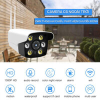 Camera chống trộm dùng cho gia đình Camera an ninh ngoài trời có dây Camera C6 Cao Cấp Chuẩn IP65 Chống Nước Đèn LED Hình Ảnh Có Màu Ban Đêm Đèn Hồng Ngoại Đàm Thoại Chống Trộm. Bảo Hành Lỗi 1 Đổi 1