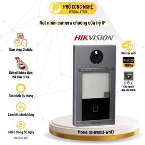 Camera chuông cửa IP không dây Hikvision DS-KV8113-WME1