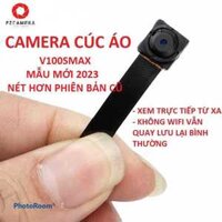 Camera cúc áo V100smax wifi kết nối xem từ xa qua điện thoại, pin 4-5h