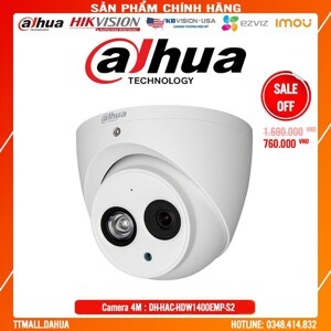 Camera Dahua HAC-HDW1400EMP 2MP