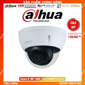 Camera DAHUA IPC-HDBW2231EP-S-S2