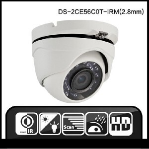 Camera Dome HD-TVI HikVision DS-2CE56C0T-IRM - 1.0 Megapixe