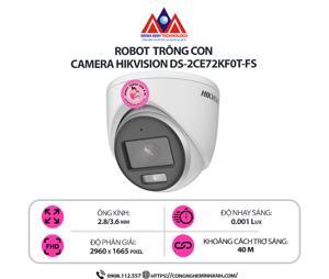 Camera Dome HD-TVI Hikvision DS-2CE72KF0T-FS