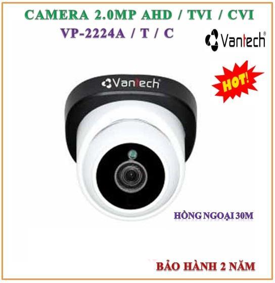 Camera Dome Hdcvi 2.0Mp Vantech Vp-2224C