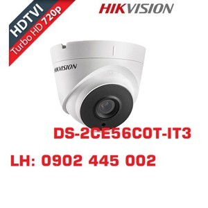 Camera Dome HDTVI Hikvision DS-2CE56C0T-IT3