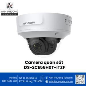Camera Dome HDTVI Hikvision DS-2CE56H0T-ITZF - 5MP