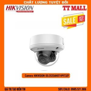 Camera Dome HDTVI Hikvision DS-2CE5AH0T-VPIT3ZF - 5MP