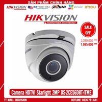 Camera Dome HDTVI Starlight Hikvision DS-2CE56D8T-ITME 2MP hàng chính hãng bảo hành 2 năm .