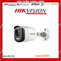 Camera DS-2CE10DFT-F Hikvision ngoài trời 2MP - có màu 24/24 (ColorVu) -Hỗ trợ đèn trợ sáng 20m