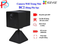 Camera dùng Pin sạc không dây Ezviz BC2 Mini đàm thoại 2 chiều - Hàng chính hãng - Kèm thẻ 32GB