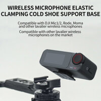 Camera Flash Micro Không Dây Hỗ Trợ Giá Đỡ Giày Lạnh Cho DJI Mic / Mic 2 Cho RODE Micro Không Dây Thu Đứng