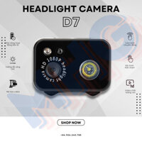 Camera Gắn Mũ BH Tích Hợp Đèn D7 - Quay Phim HD 1080P, Cảm Biến Chuyển Động, Pin 1000mAh Đèn LED 3W Siêu Sáng 5-10m