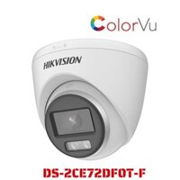 Camera giám sát Hikvision HDTVI ColorVu 2.0MP, Quay đêm có màu 40M, kim loại DS-2CE72DF0T-F