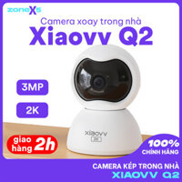 Camera giám sát thông minh Xiaovv Q2 2K, 3MP, AI phát hiện con người, xoay 360 - Camera IP Xiaomi 2K thông minh