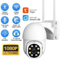 Camera giám sát Xiaomi CCTV JSD808AP Camera ngoài trời Wifi355 ° xoay 1080P FHD Full Color IR Night Vision Camera chống