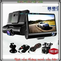 Camera hành trình 3 mắt TS3M, FullHD quan sát trước, sau và trong xe