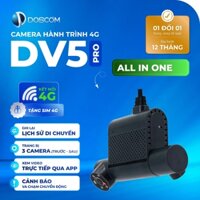 Camera Hành Trình 4G Tích Hợp Định Vị GPS Doscom DV5 Pro - Trang Bị 2 Mắt Cam Trước Và Sau