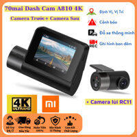 Camera hành trình 70mai 4K A810 HDR, Tích hợp camera trước và camera lùi RC11, Định vị thông minh robotic_hn_4.0