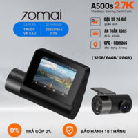 Camera hành trình 70mai A500s bản quốc tế, 2.7K, cảm biến hình SONY , GPS , lệch làn, cảnh báo bằng giọng nói tự động