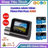 Camera Hành Trình 70Mai Pro plus A500S Bản Quốc Tế Tích Hợp Cảm Biến Va Chạm G-Sensor - Tích Hợp GPS - Bảo Hành 12 Tháng