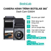 Camera hành trình Botslab 360 Dash Cam G300H | Độ Phân Giải 1296P | Tích Hợp GPS | Cảm Biến G-Sensor