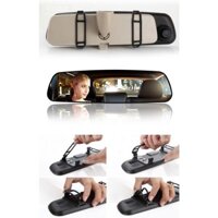 Camera hành trình dạng gương chiếu hậu 2.4inch V6 (đen)