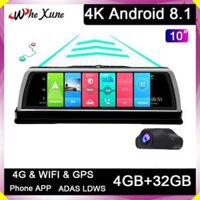 Camera hành trình đặt taplo ô tô Whexune V900 4G, wifi, android 8.1, 10 inch tích hợp cam lùi - Hàng Nhập Khẩu