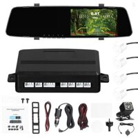 Camera hành trình DVR 1080P với 4 cảm biến đỗ xe Radar lùi Đầu ghi lái xe máy ảnh kép phía trước và phía sau với màn hình 4,3 Inch Hỗ trợ tầm nhìn ban đêm / Phát hiện chuyển động / Khóa va chạm / Lo