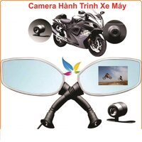 Camera hành trình gương chiếu hậu Camera gian sat hanh trinh. Camera hành trình gương cho xe máy với 3 chế độ phân giải góc quay cực rộng chống nước. Bảo Hành 12 Tháng.