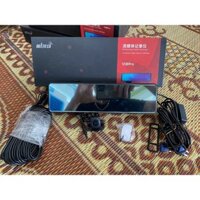 CAMERA HÀNH TRÌNH GƯƠNG CHO XE TẢI XE KHÁCH V18 PRO DUAL CAMERA 15M GPS/FULLHD