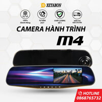 Camera Hành Trình Gương M4 Xetabon full HD 1080p - Tự Động Ghi Đè Video - Góc quay rộng - có cảm biến bảo hành 12 tháng