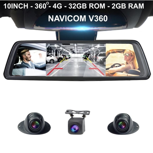 Camera hành trình gương- Navicom V360