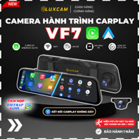 Camera hành trình gương ô tô VF7 Cao Cấp, Có Apple CarPlay, Android Auto, Độ phân giải 4K siêu nét ngày và đêm | LUXCAM