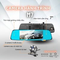 Camera Hành Trình Gương Ô Tô M7 BONCAR màn cảm ứng 7 inch Full HD1080P - Bảo Hành lỗi 1 đổi 1 năm