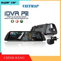 CAMERA Hành Trình Gương VIETMAP iDVR P2 + Điều Khiển Bằng Giọng Nói + Dẫn đường VietMap S1 + Truyền hình trực tiếp video