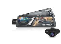Camera hành trình gương VIETMAP G39 ghi hình trước và sau xe, màn hình cảm ứng 9.6 inch