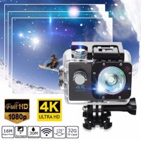 Camera Hành Trình Hỗ Trợ Wifi 4K Ultra HD Chống Nước  Full Phụ Kiện [bonus]