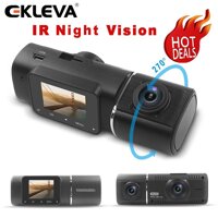 Camera Hành Trình Kép EKLEVA HD 1080P Camera Hành Trình Cabin 720P Góc Rộng 1.5 ° Màn Hình LCD Đầu Ghi Hình Lái Xe Ô Tô Góc Rộng 310 Độ Dùng Cho Xe Ô Tô Grab Xe Tải Taxi LazadaMall