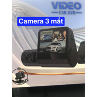 Camera Hành Trình Ô Tô 3 mắt Full Hd 1080p Màu Đen gồm Trước ,Trong Và Sau xe dvr 24 Giờ Đa Năng Tiện Dụng