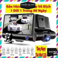 Camera Hành Trình Ô Tô 3 Mắt Camera, Màn Hình 4 Inh Full HD, Ghi Hình Đa Chiều, Có Chế Độ Ghi Đè Kèm Thẻ Nhớ 32G/64G