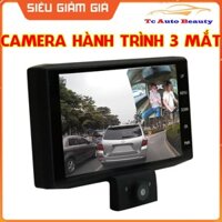 Camera hành trình ô tô 3 mắt màn hình 4 inch LCD full HD 1080p – Tặng kèm camera lùi -TC AUTO