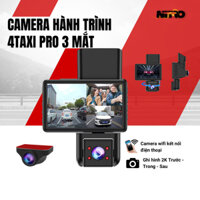 Camera hành trình ô tô 4TAXI Pro 3 mắt cam, 4Taxi 2 mắt cam ghi hình 2K/FHD kết nối điện thoại BH 12T