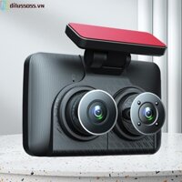 Camera Hành Trình Ô Tô Góc Rộng 140 Độ DVR HD 1080P 3 Thấu Kính dilussoss.vn